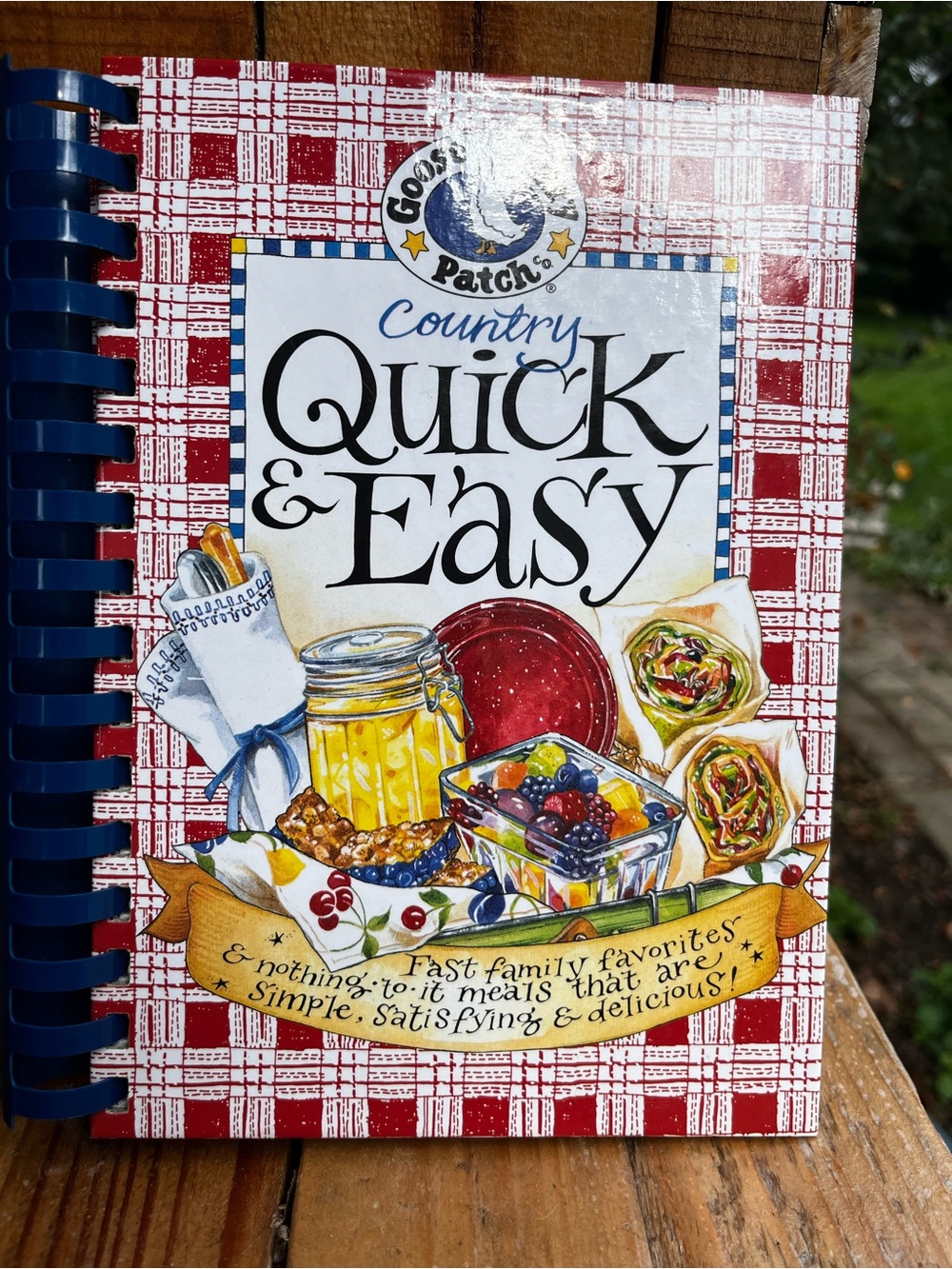 Goose Berry Patch Country Quick & Easy Cookbook - Red Plaid - Picture 5 of 12